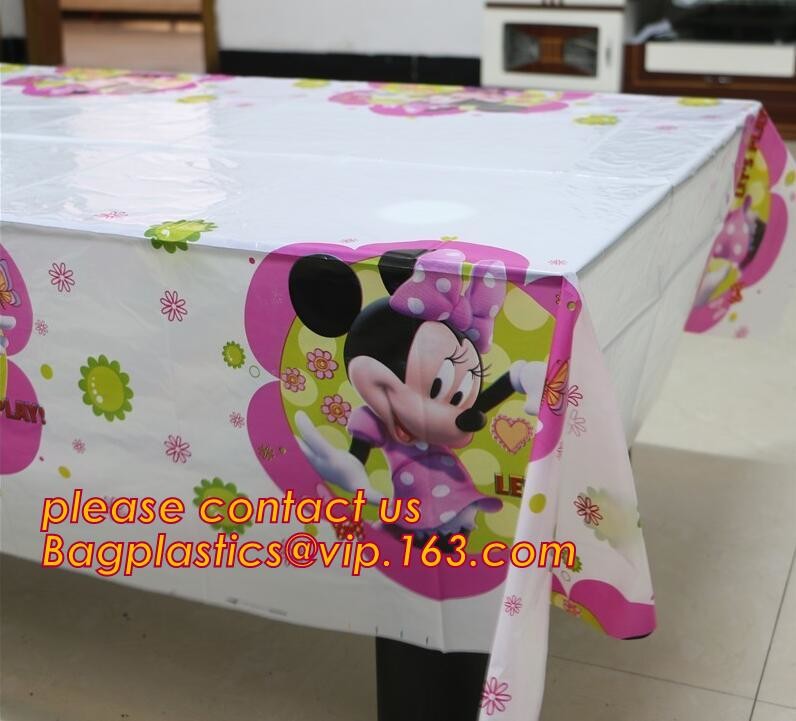 WHOLESALE DISPOSABLE PE PRINTED POLKA DOTS PARTY TABLE CLOTH, TABLE COVER,1PCS/BAG,600BAGS/CTN,SEASONAL PACKAGING TPU EV
