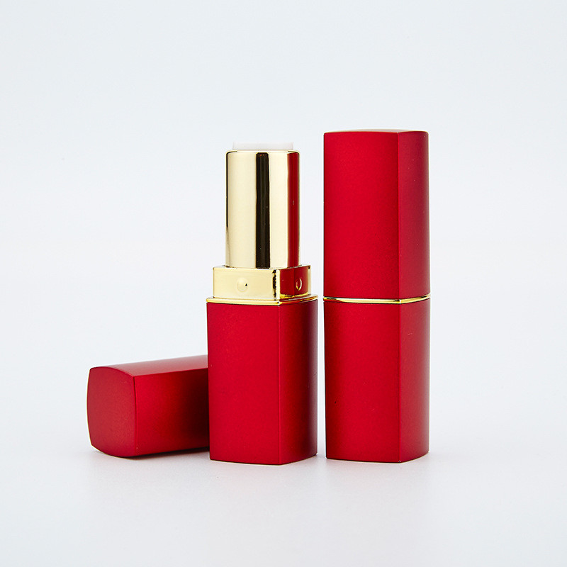Red Empty Lipstick Tube Square Tube Phnom Penh telescopic rotating Lipstick Tube