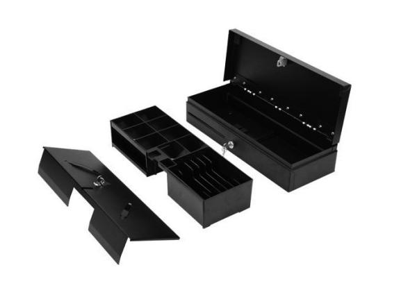 Metal Compact Cash Register / Lockable Cash Drawer 170A With 6 Adjustable