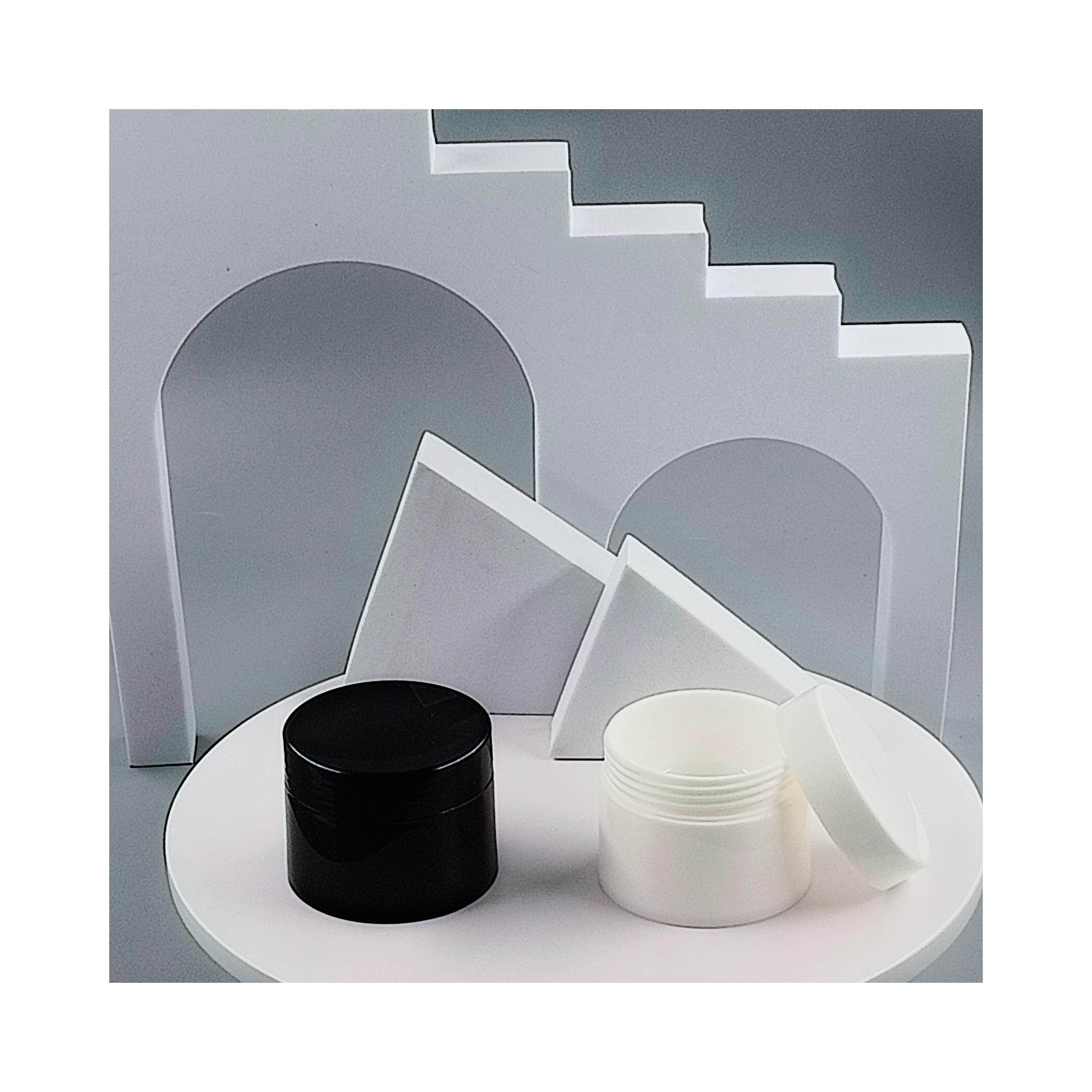 Double Layers Cream Jar Plastic Jars for Cosmetic 15ml 30ml 50ml Sample Provided