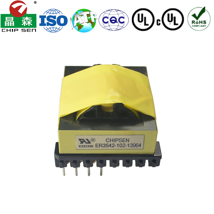 Customized Output Power 25W ER35 Electric Pulse Transformer for Single-Phase 24V to 12V Audio SMPS Power without Casing