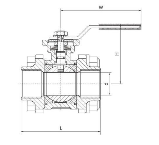 Xtv Stainless Steel Material Pneumatic Control 3 PCS Ball Valve