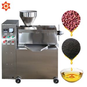 Automatic Sesame Cold Press Oil Machine 1.1kw Heating Power 380V / Customized