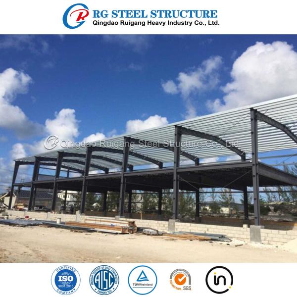 Assembling Prefab Metal Barn Building Large Prefabricated Steel Frame Structure