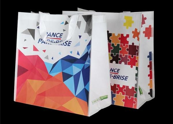 Reusable PP Non Woven Bags , Custom Printed Non Woven Polypropylene Shopping