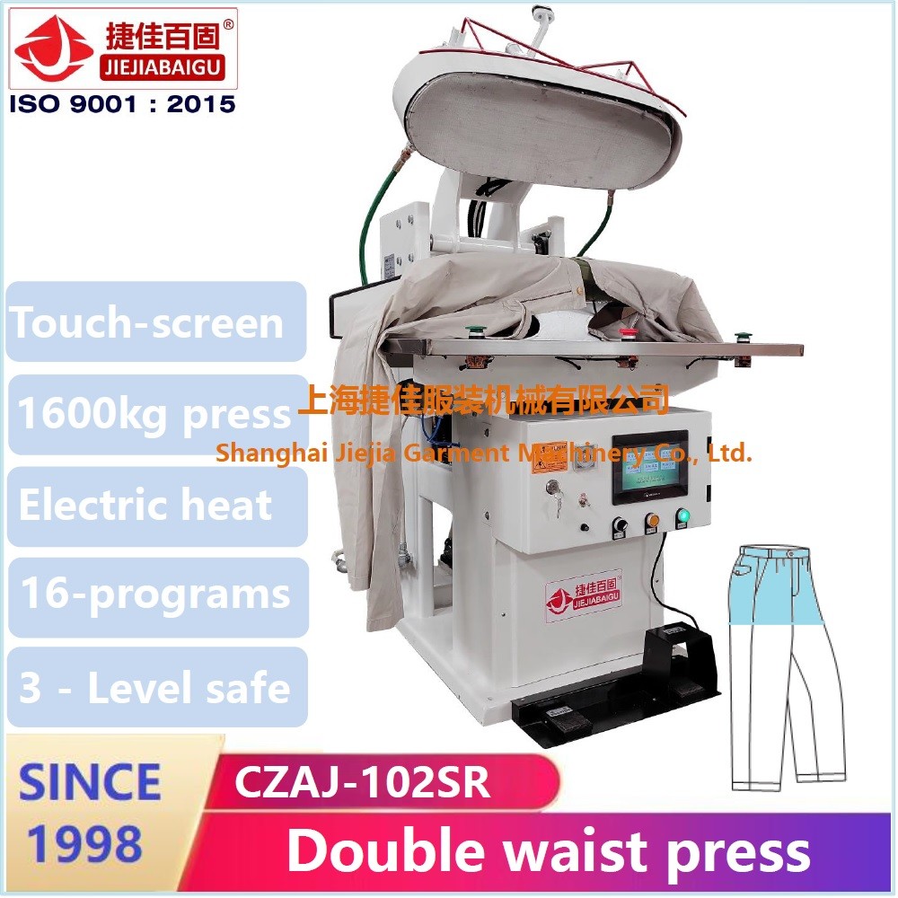 Cotton Trousers Pant Steam Pressing Machine With Touch-Screen PLC And High Pressure