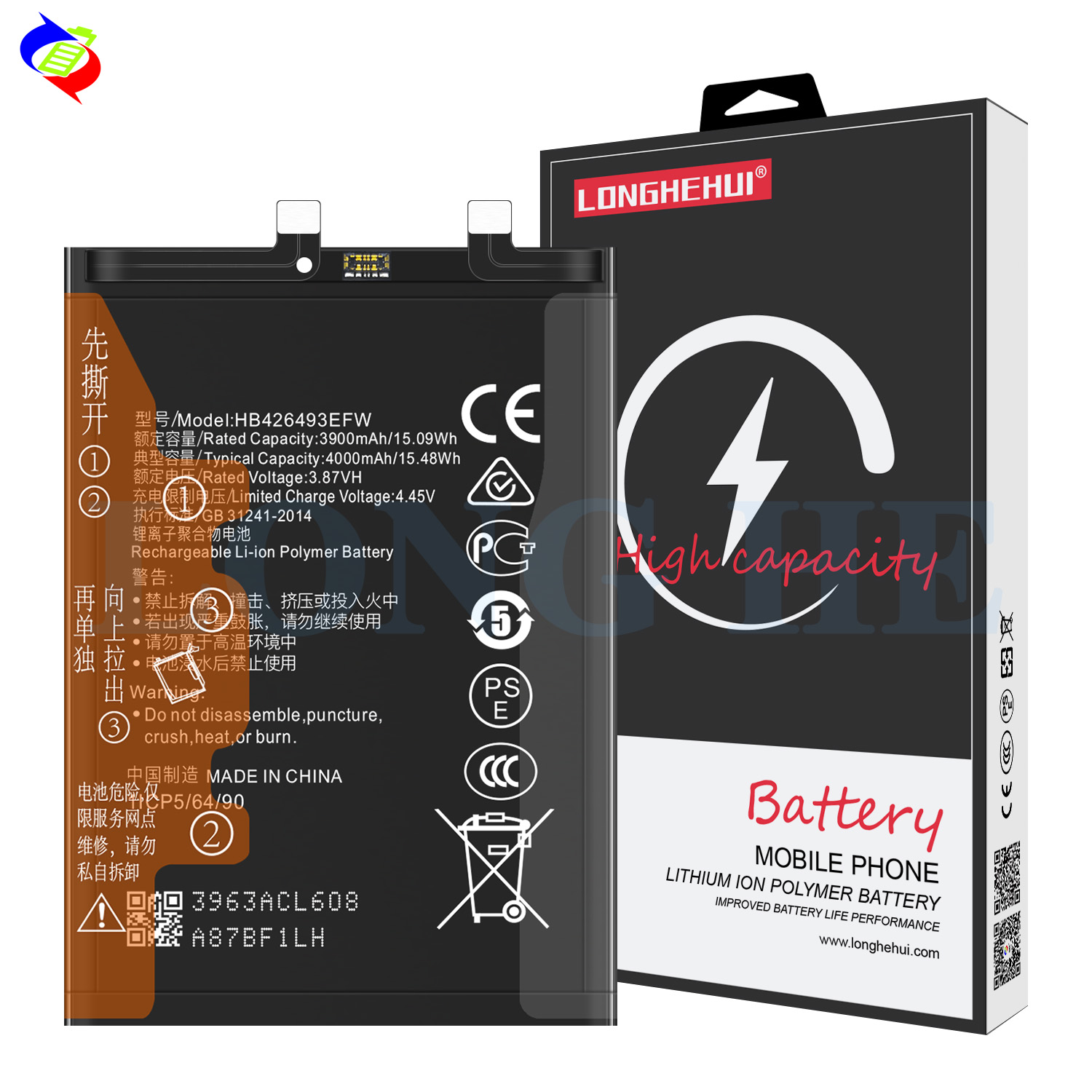 RECHARGABLE HB426493EFW Battery for HUAWEI Honor 50 SE/Nova 9 SE Powerful Performance