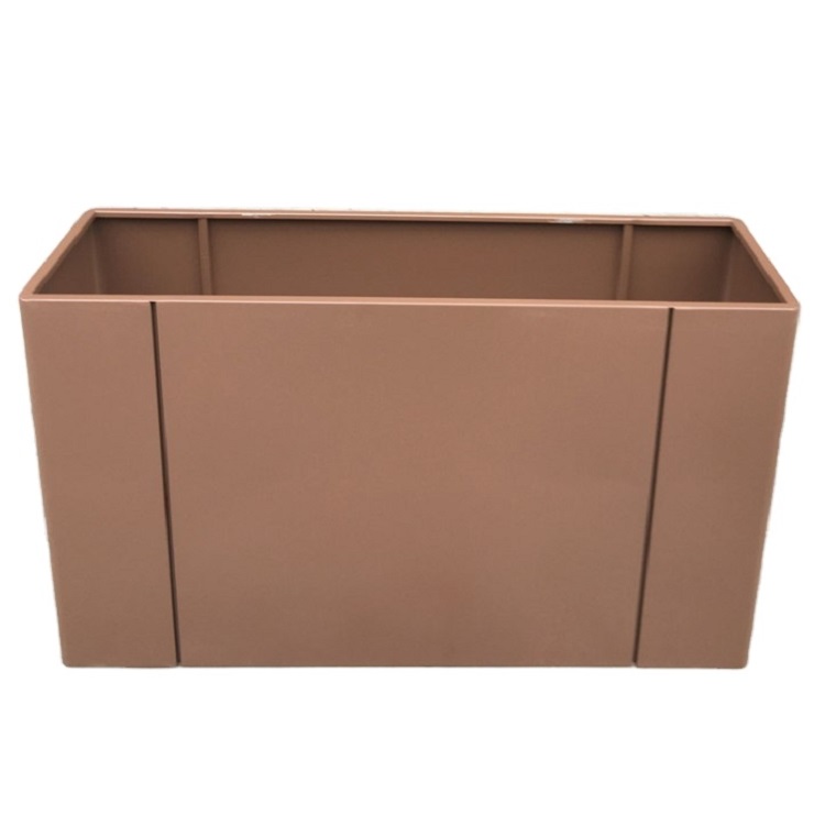 Outdoor garden metal square flower pot in big size