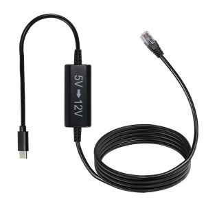 China USB-C to 12V Step-Up Cable with Right-Angle DC Plug on sale