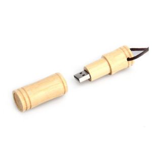 16 Gigabyte 3.0 Bamboo Usb Flash Drives With String High Loading Efficiency