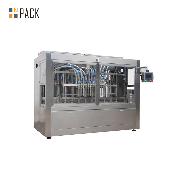Touch Screen Plastic Bottle Filling And Capping Machine PLC Control