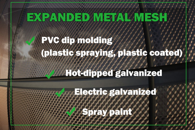 L2mm W0.6mm Galvanised Expanded Mesh HBGB Galvanized Chicken Wire Mesh