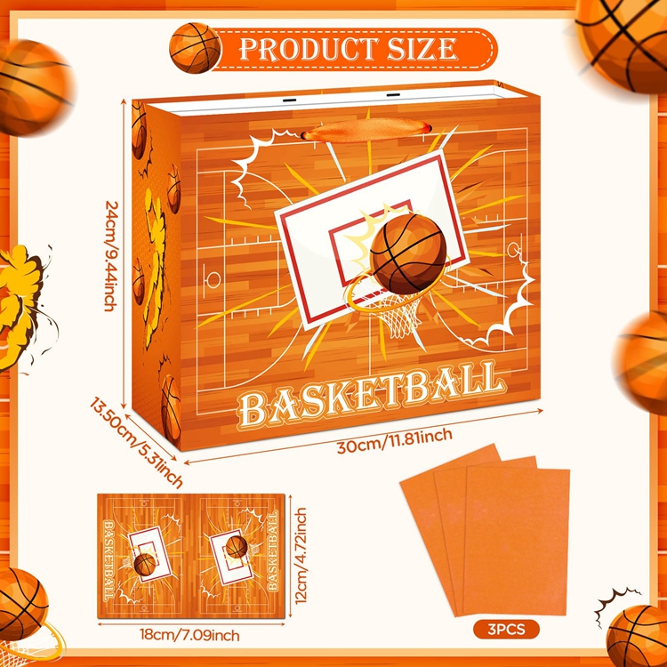 Custom Extra Large Specialty Luxury Orange Candle Gift Paper Bag With Ribbon Handle