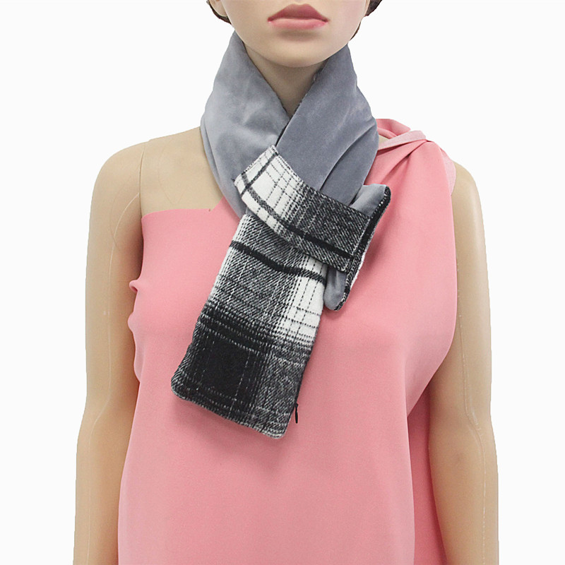 Rechargeable Electric Heated Scarf Buckle Type Far Infrared With Power Bank