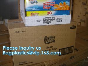  Snap Lock Bags, Zipper Lock Fresh, Seal Fresh, Zip Grip, Grip Seal, Food Storage Bags, Gallon, Quarter Size Manufactures