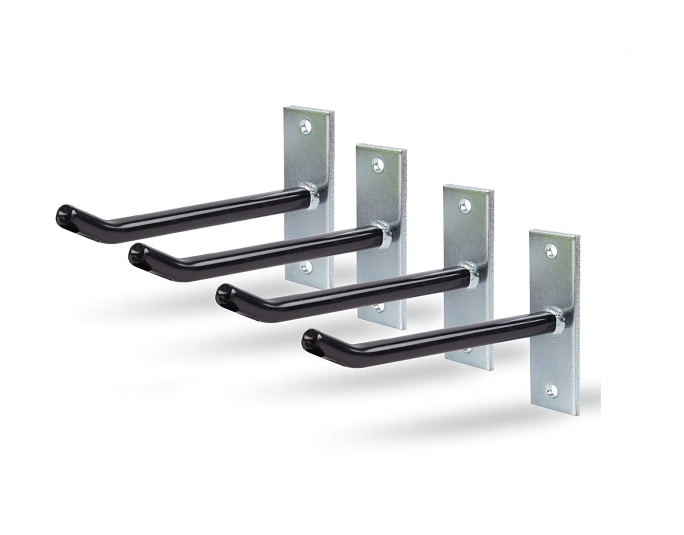 Garage Wall Tool Holder Organization System Storage Tire Hooks in Black Carbon Steel