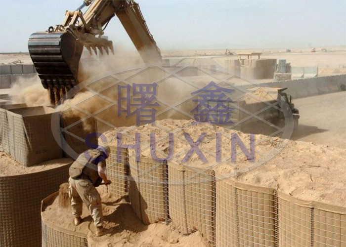 Collapsible Wire Mesh Container And Heavy Duty Fabric Liner Defensive Bastion Barriers