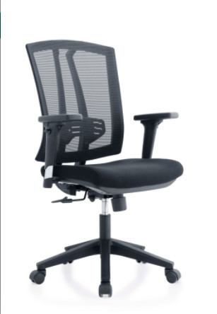 2D Headrest Mesh Conference Chair Elastic Lumbar Support