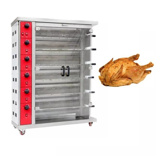 30pcs Rotisserie Chicken Gas Oven Roasted Chicken Machine With Overheat