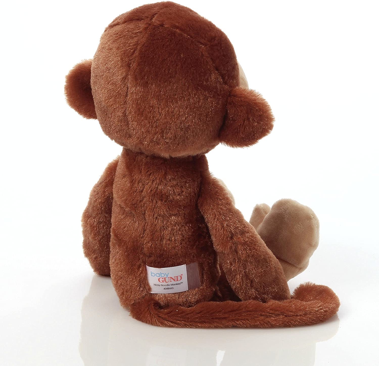 Sitting Long Tail Brown Monkey Plush Toy With Big Ears