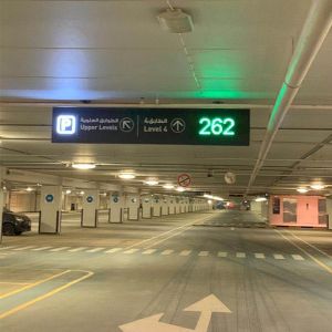 Custom Made P10 VMS Parking Display 160×160mm Module Energy Saving