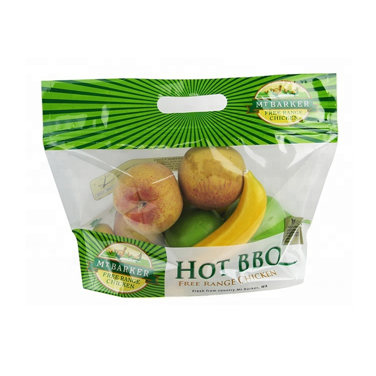 BOPP / CPP Fresh Plastic Vegetable Packaging Bag With Vent Holes