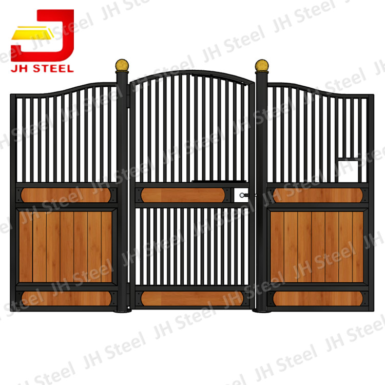 Pre Hot Dip Galvanized Horse Stable , Durable European Stall Fronts