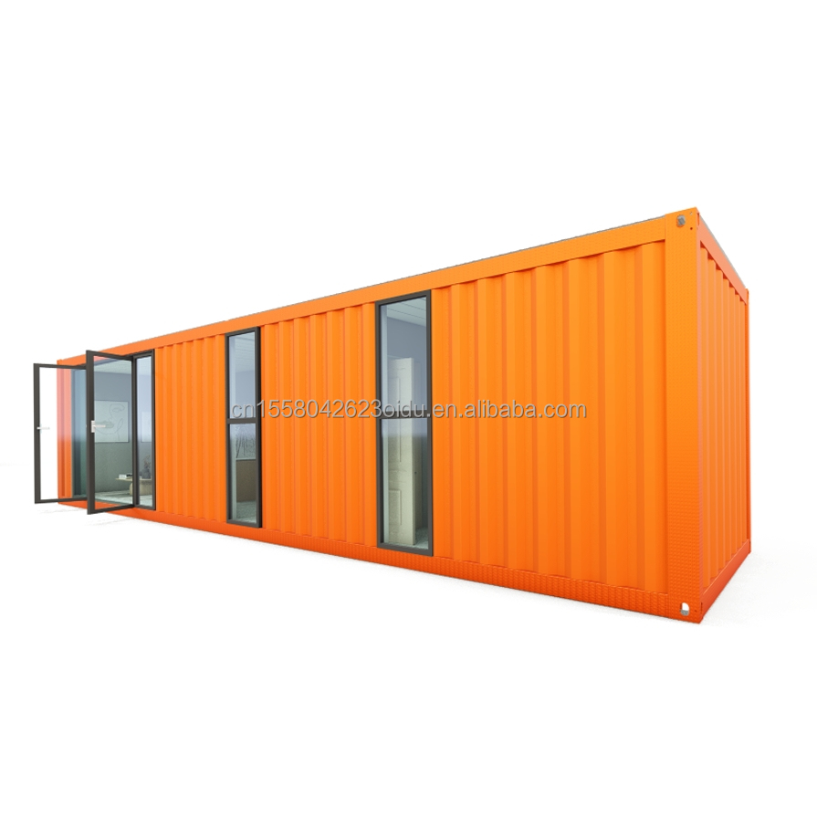 Hotel 40ft Prefab Modular Folding Container Fast Build Tiny House with Galvanized Steel Square Tubes Main Structure