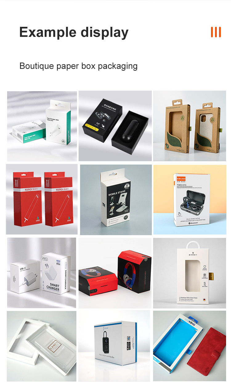 CMYK Temper Glass Screen Protector Packaging Box For Phone Accessories