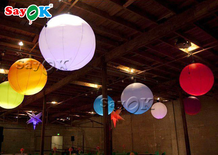 Airstar Lighting Balloon Custom Lifelike LED Inflatable Balloon For Exhibition Flame Retardant