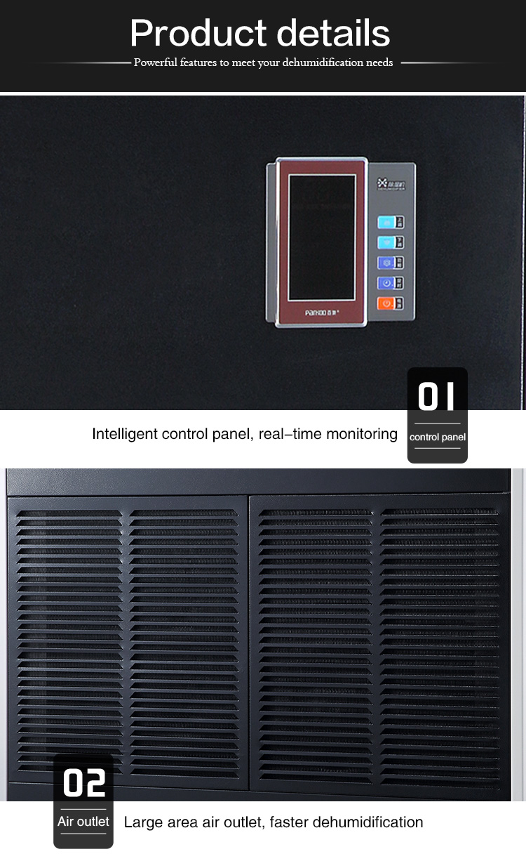 Big Capacity 50L/H 380V 50HZ Industrial Air Dehumidifier