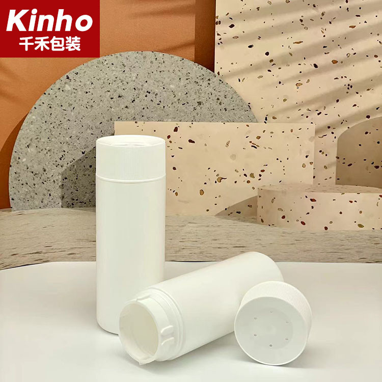 200ml Round HDPE Empty Baby Talcum Powder Bottles With Sifter Cap 100 Grams