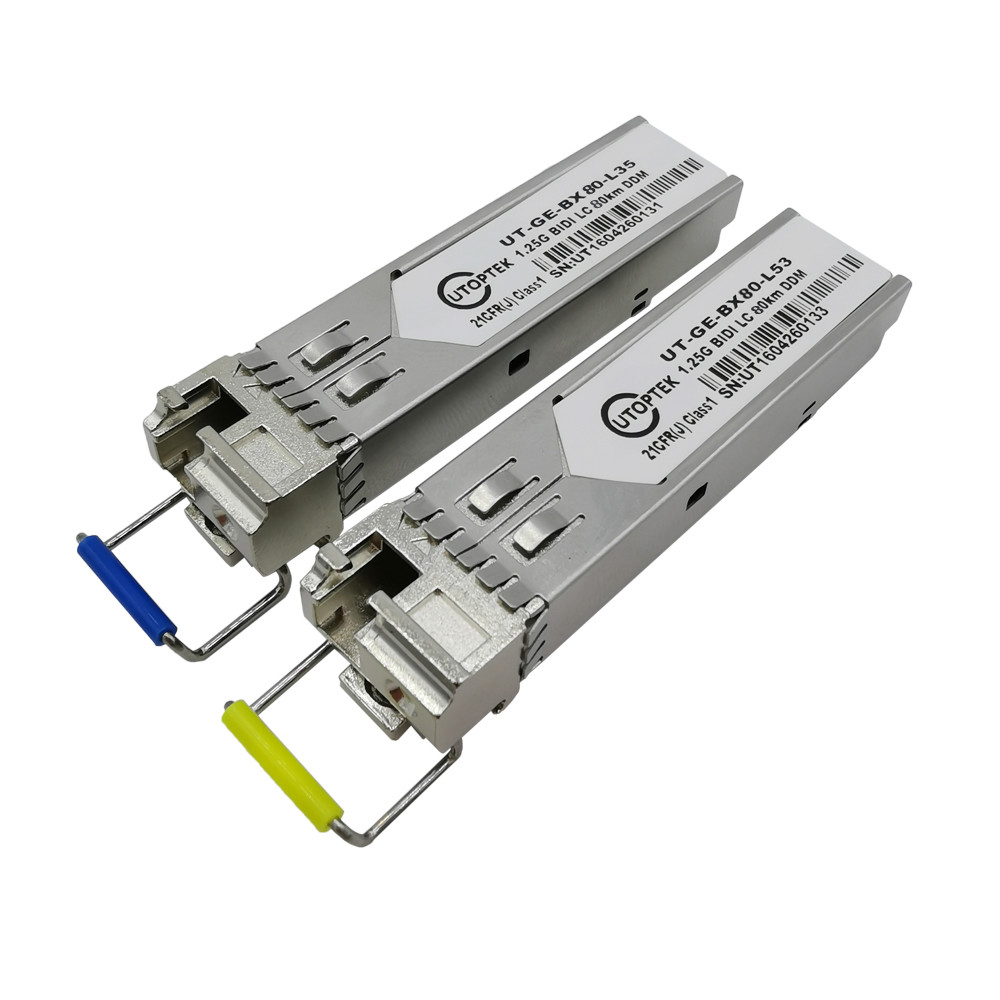 Original Factory price 1.25G WDM BiDi LC 80km SFP Transceiver compatible cisco/huawei/Mikrotik