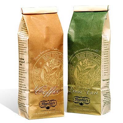 Custom Printed Stand Up Pouch Coffee Bag Flat Bottom Coffee Packaging Bag Pouch With Valve