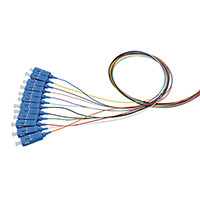 China FOS SC UPC Fiber Optic Pigtails 12 Colors G652D / G657A2 Grade on sale