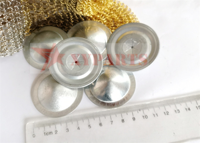 High Hardness Galvanized Steel 50mm Round Dome Cap Speed Clips