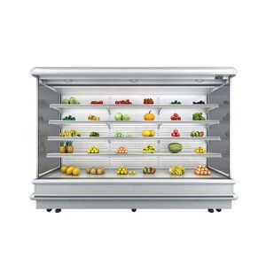 Single Temperature 220V Multideck Open Chiller For Vegetable Fruit