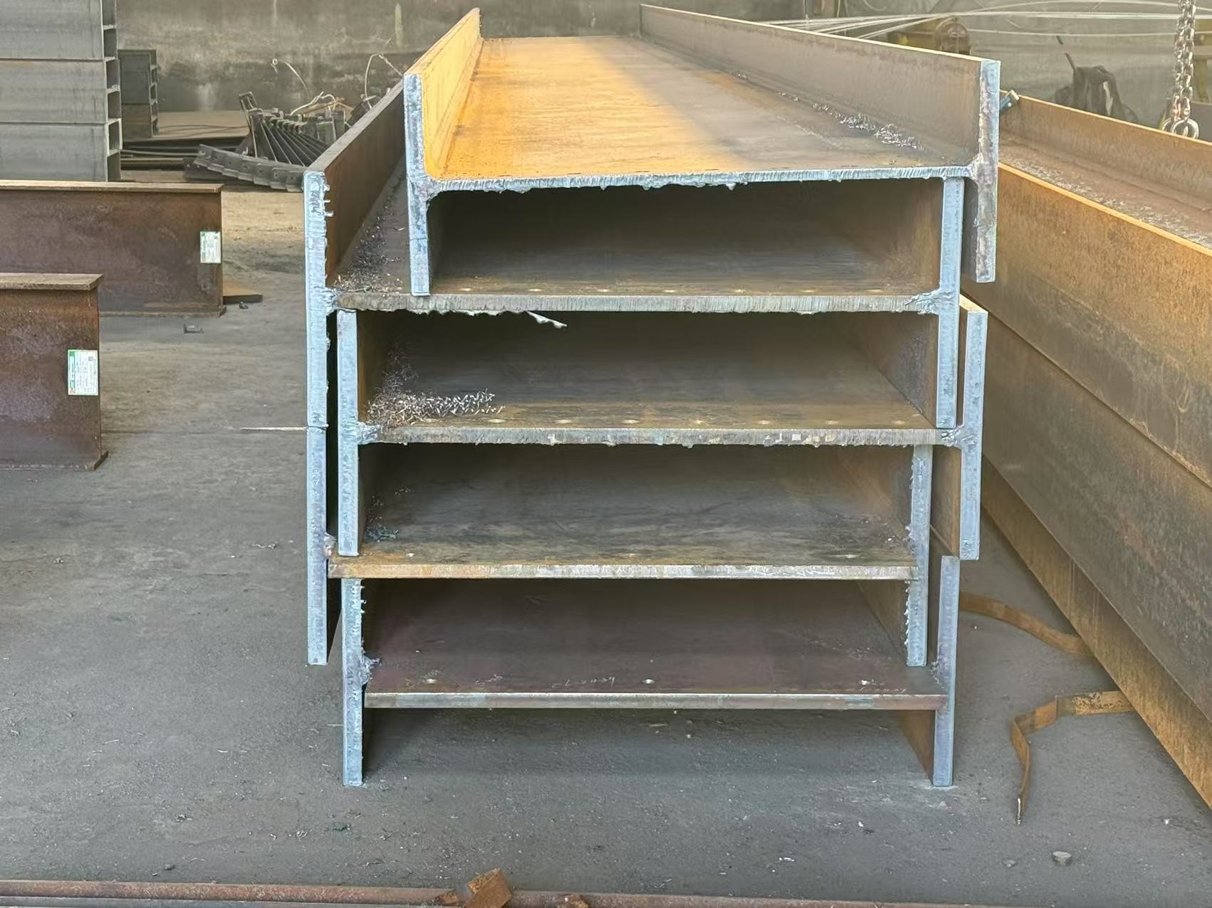 Zinc Coated H Shaped Steel Retaining Structure Customizable Durable