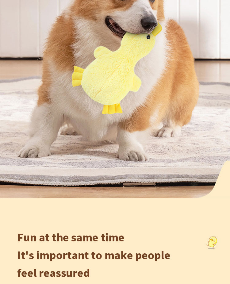 Duck Plush Dog Tooth High Durable Chengbei Cleaning Soft Squeaker Bite-Resistant