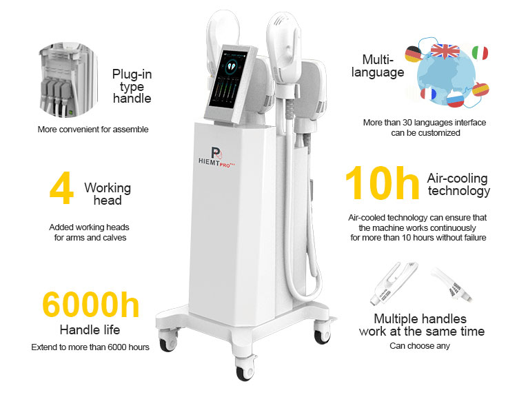 High Intensity Focused Electromagnetic Emslim Fat Burning Machine 3000W