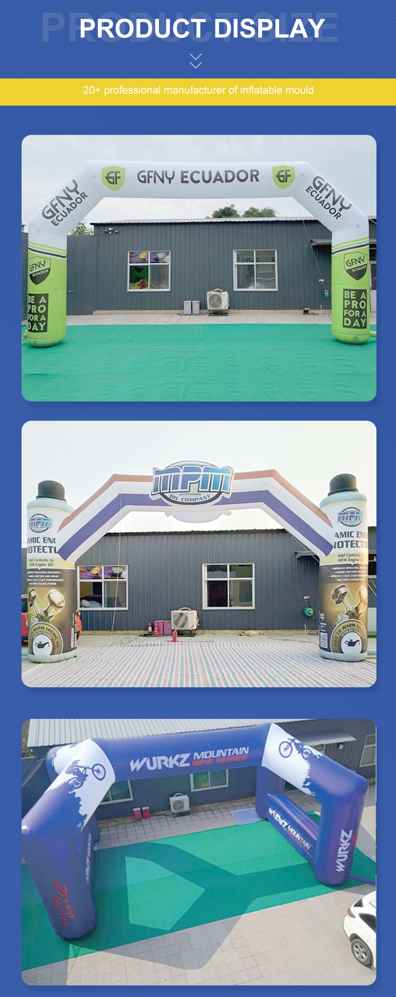 Classic Inflatable Finish Arch Custom Printing Finish Line Blow Up Arch
