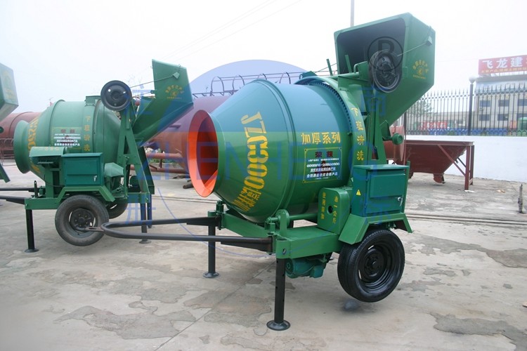 1 Bagger Electric JZC350 Concrete Mixer Customized Voltage 350l Reclaiming Capacity