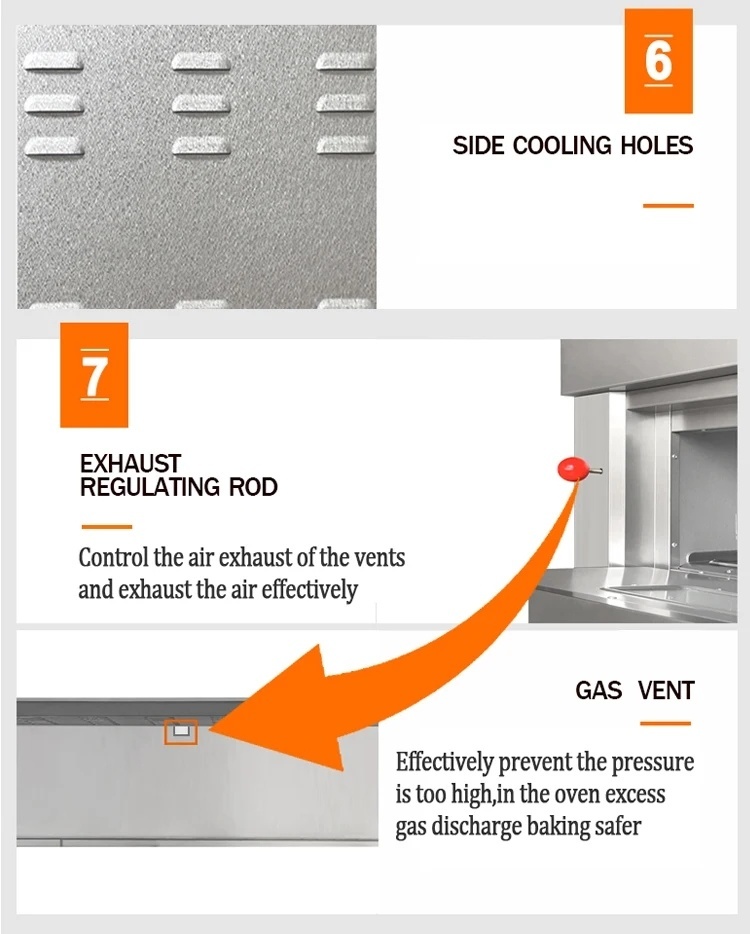 High Combustion Efficiency Liquid Propane Gas Baking Bakery LPG Oven