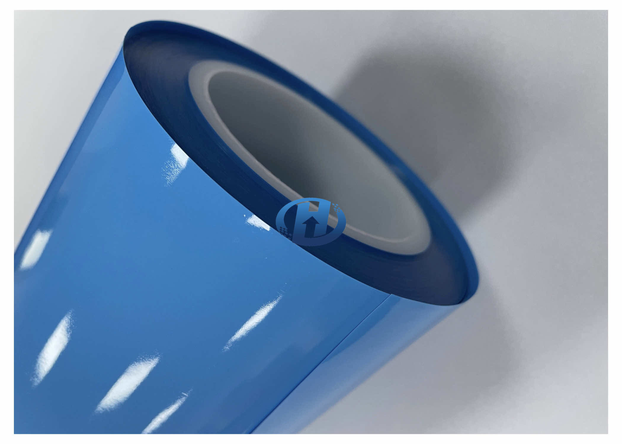 50 μm Blue LDPE Double Side Silicone Coating Film Without Silicone Transfer Residuals