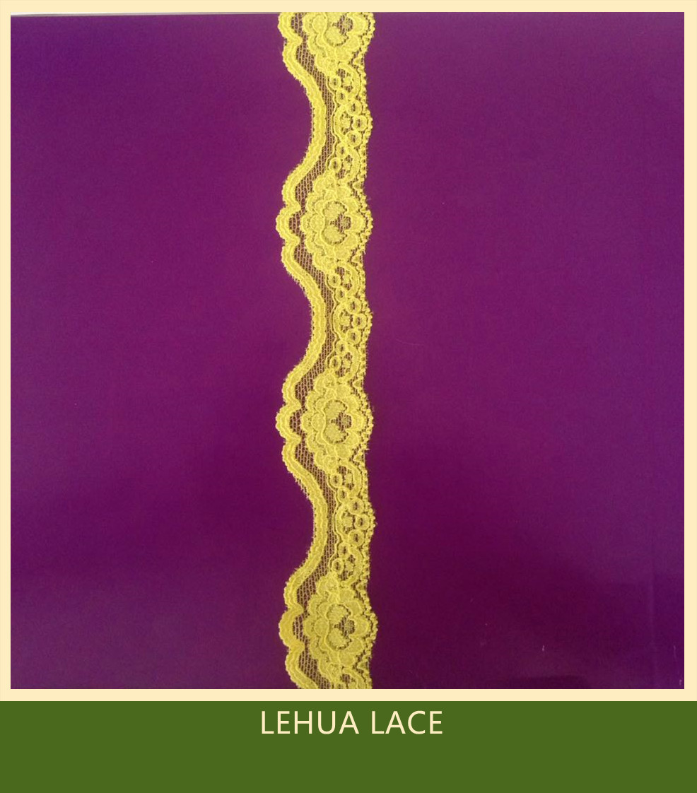 Hot Selling and nice quality Nylon Spandex Stretchy Brazil Lace from China