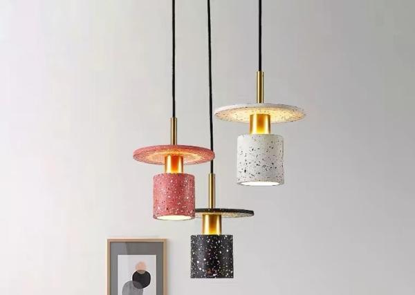 Decoration Led Kitchen Cement Hanging Lamp E27 Restaurant Concrete Resin Pendant