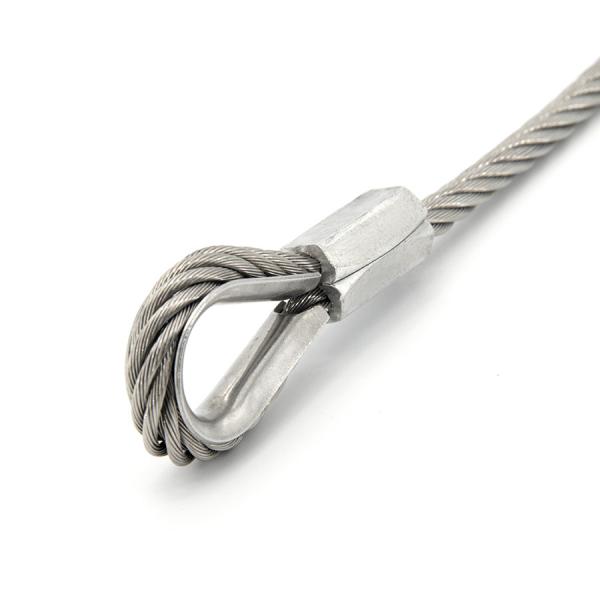AISI 1x7 Stainless Steel Wire Rope 0.3mm With Exceptional Flexibility 316 Ss