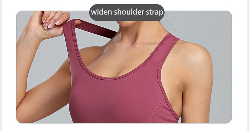 Running Crop Top Plus Size Sports Bra Active Stretch Shockproof With Breathable Mesh