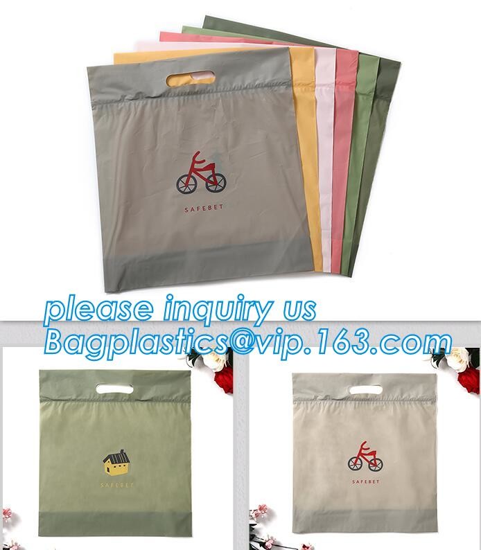 Plastic Bag OEM Custom PVC Loop Handle Image Printed Plastic Shopping Bag,Promotional Clear Waterproof Plastic Cosmetic
