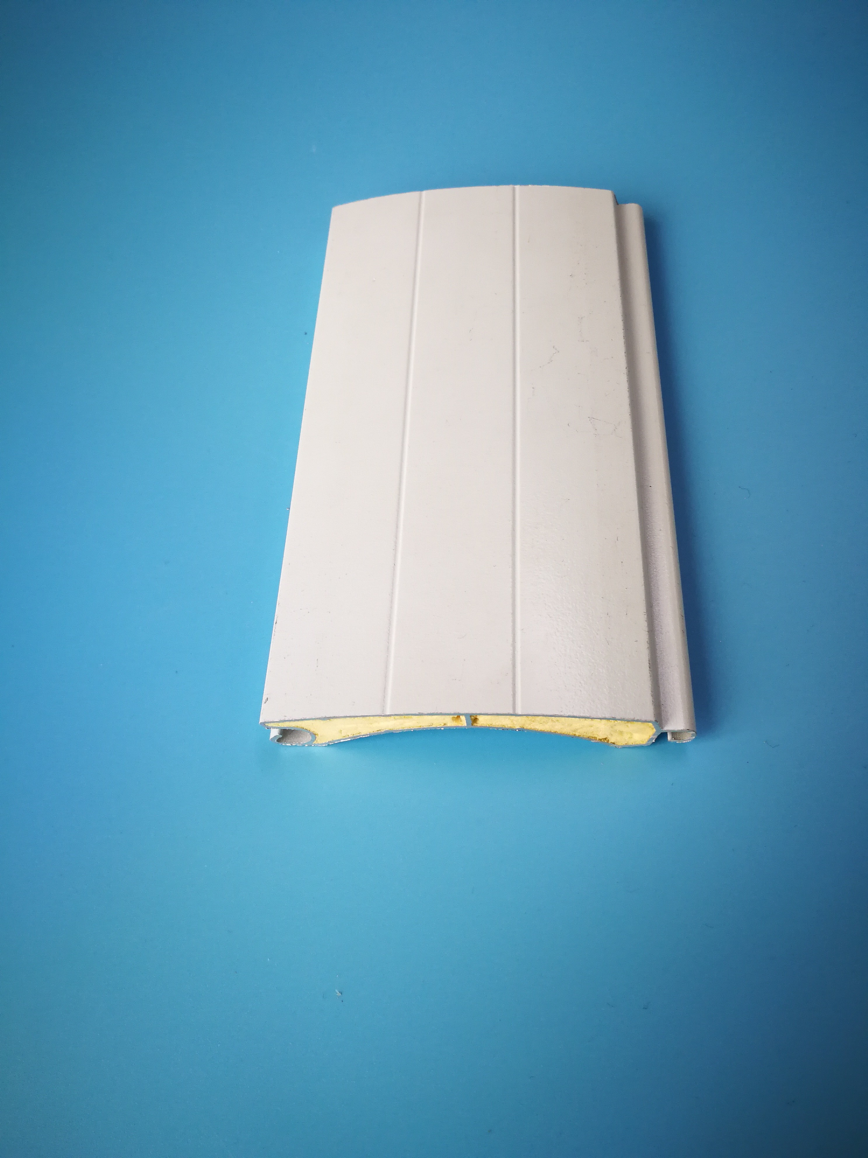 Insulated Aluminium Roller Shutter Profiles PU Foaming 77mm